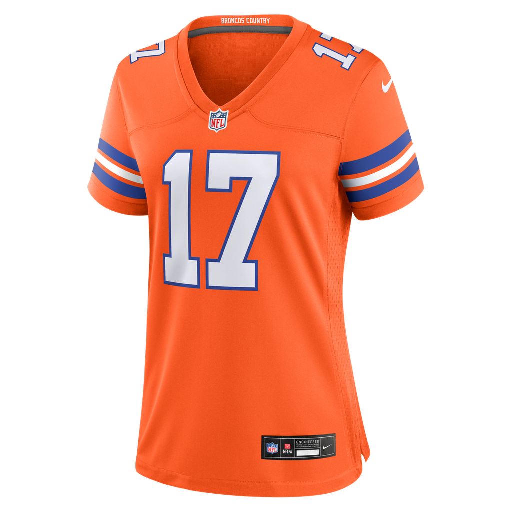 Jaylen Waddle Denver Broncos Women's Mile High Collection 1977 Throwback Jersey - Orange