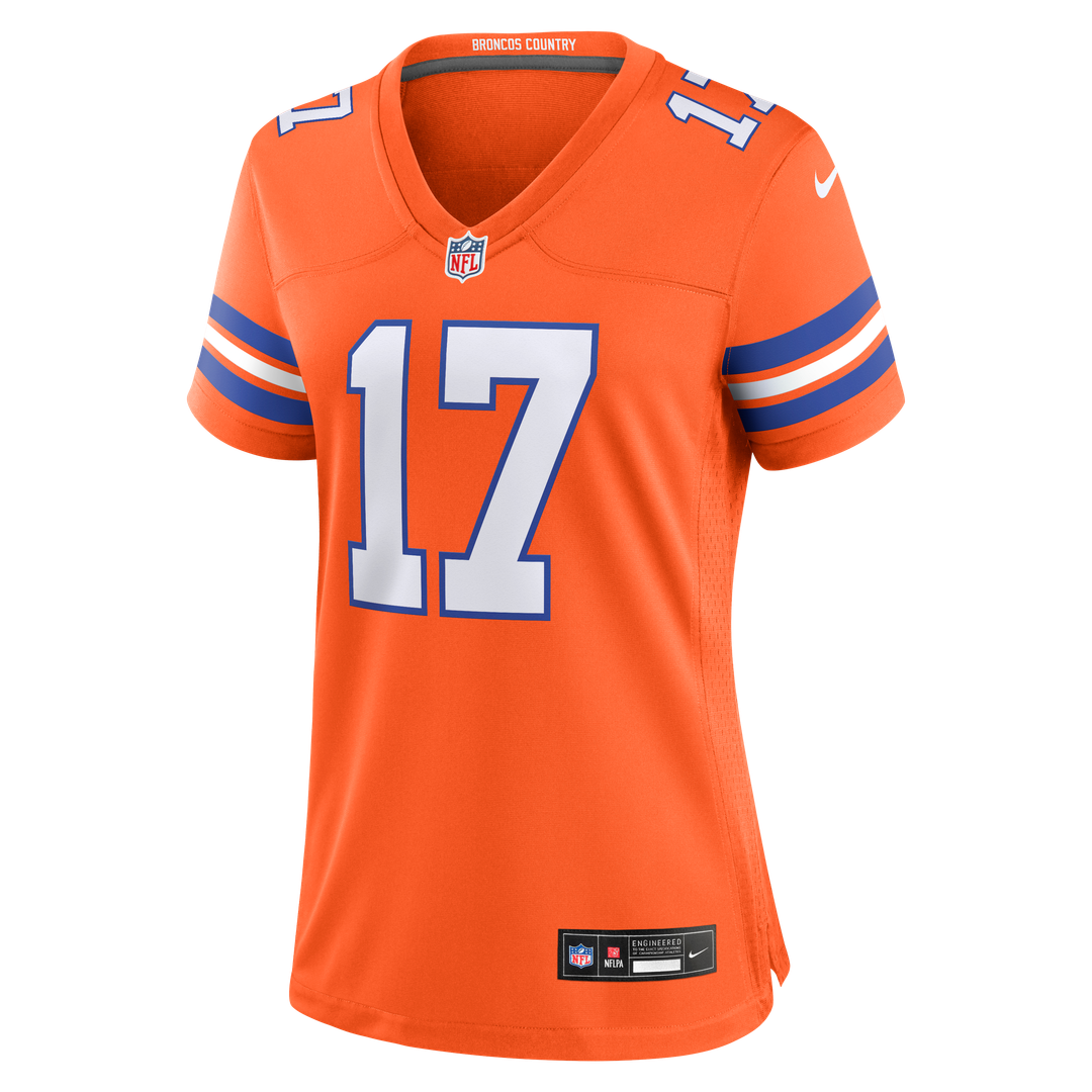 Jaylen Waddle Denver Broncos Women's Mile High Collection 1977 Throwback Jersey - Orange