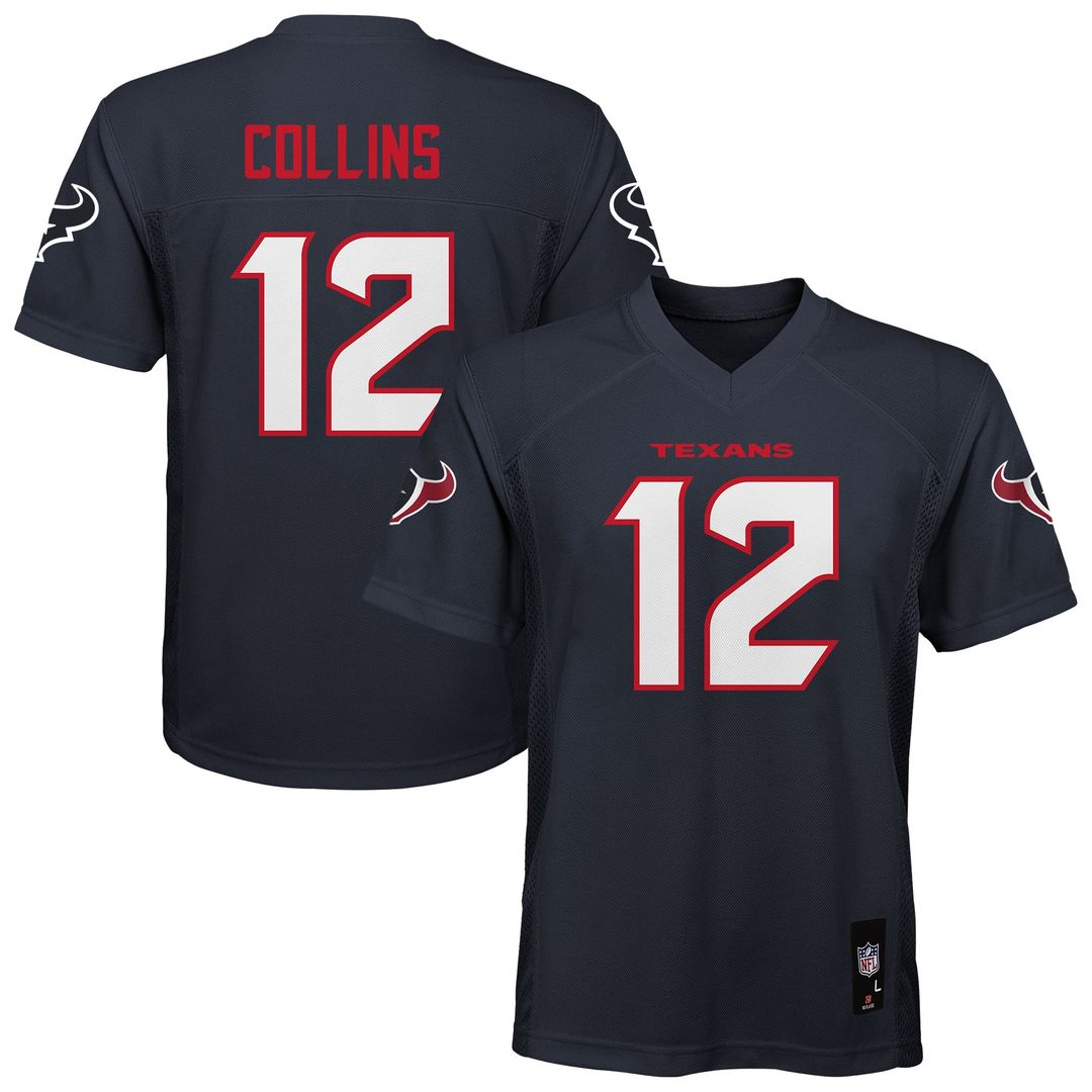 Nico Collins Houston Texans Youth Jersey - Navy