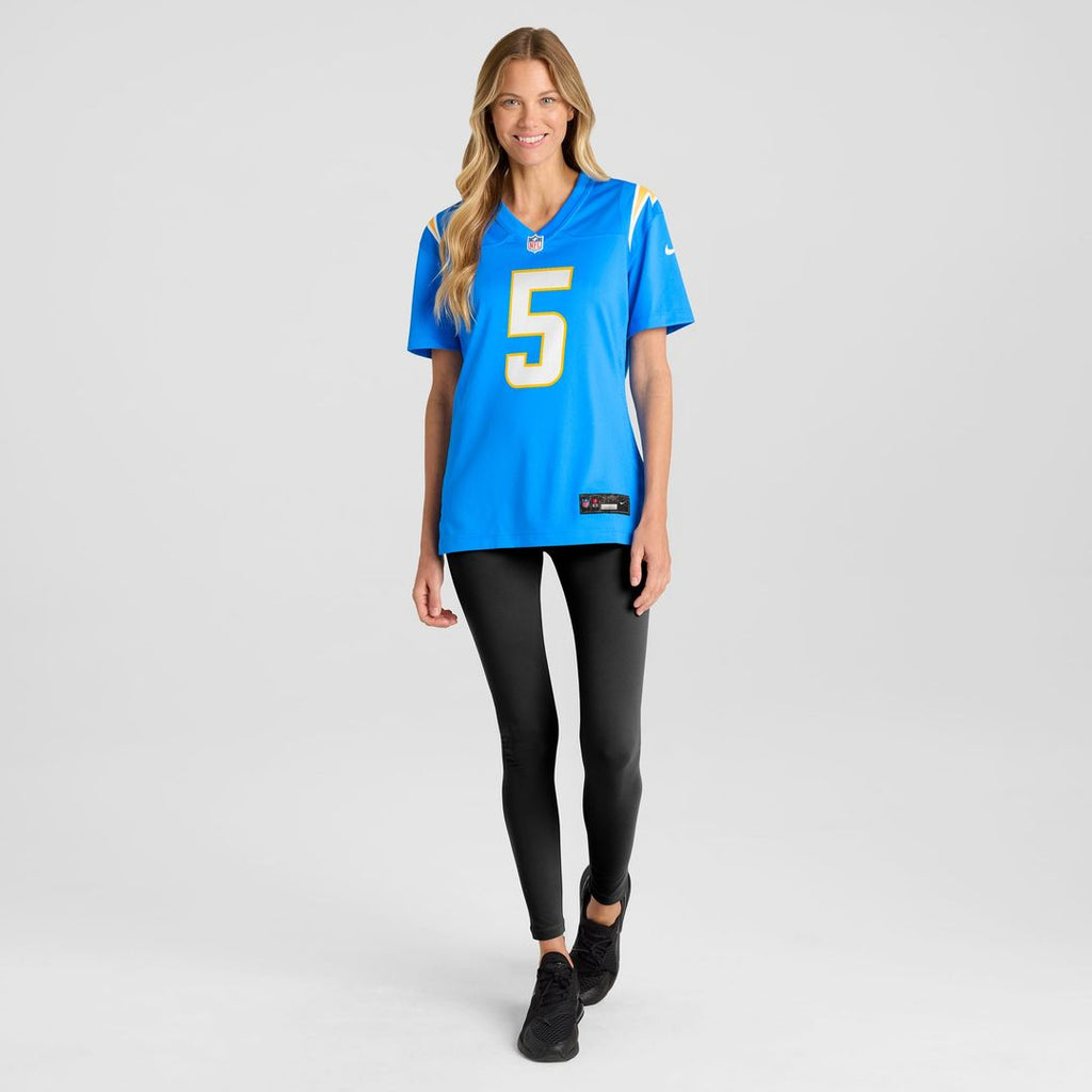 Trey Lance Los Angeles Chargers Women's Team Jersey - Powder Blue