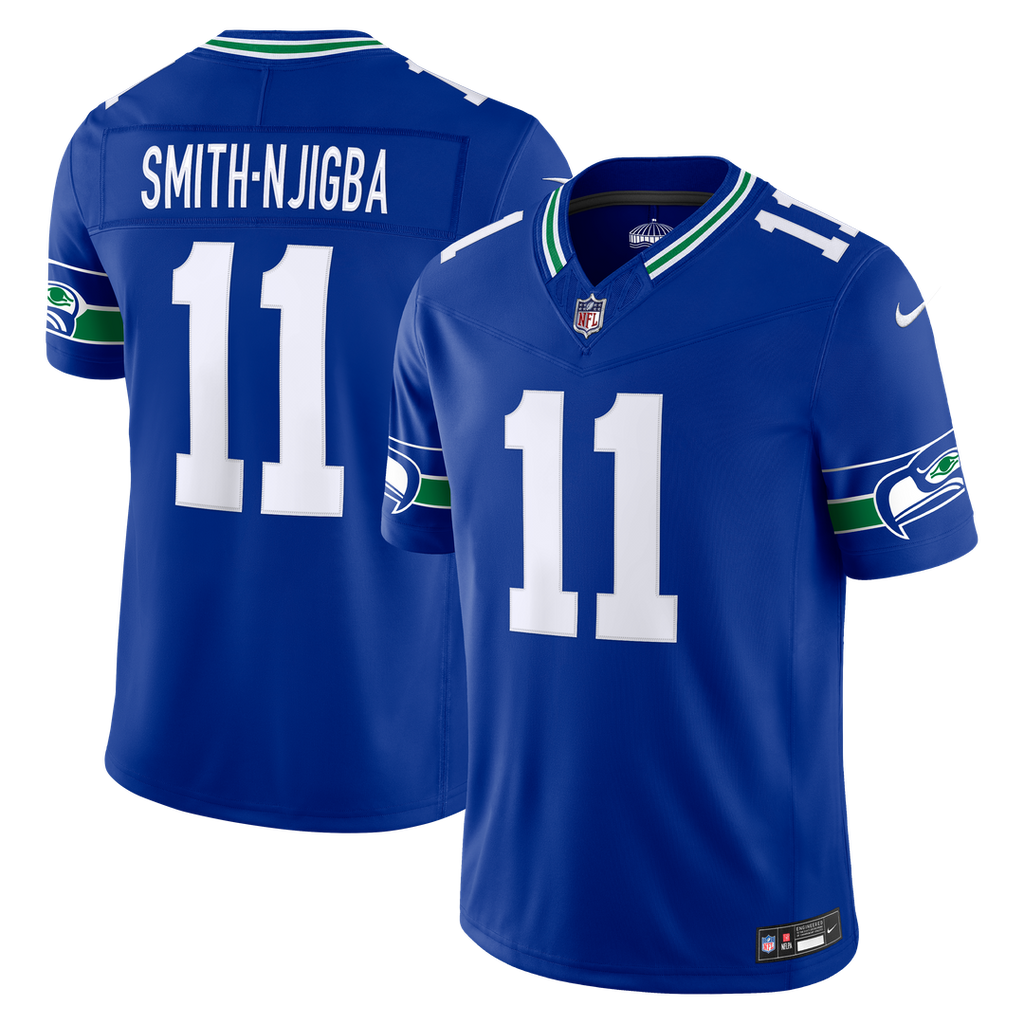 Jaxon Smith-Njigba Seattle Seahawks Alternate Stitched Jersey - Royal