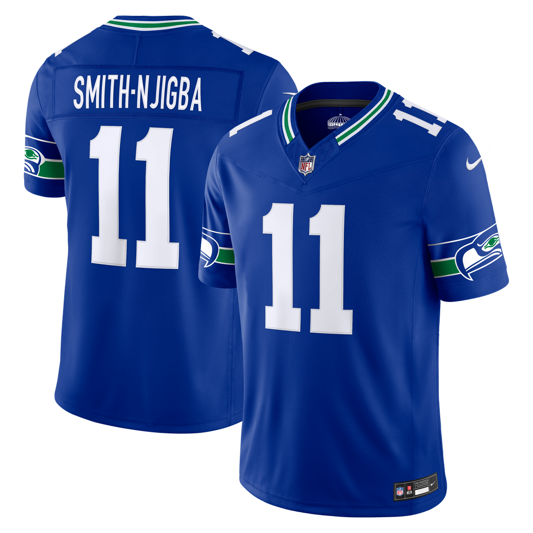 Jaxon Smith-Njigba Seattle Seahawks Alternate Stitched Jersey - Royal