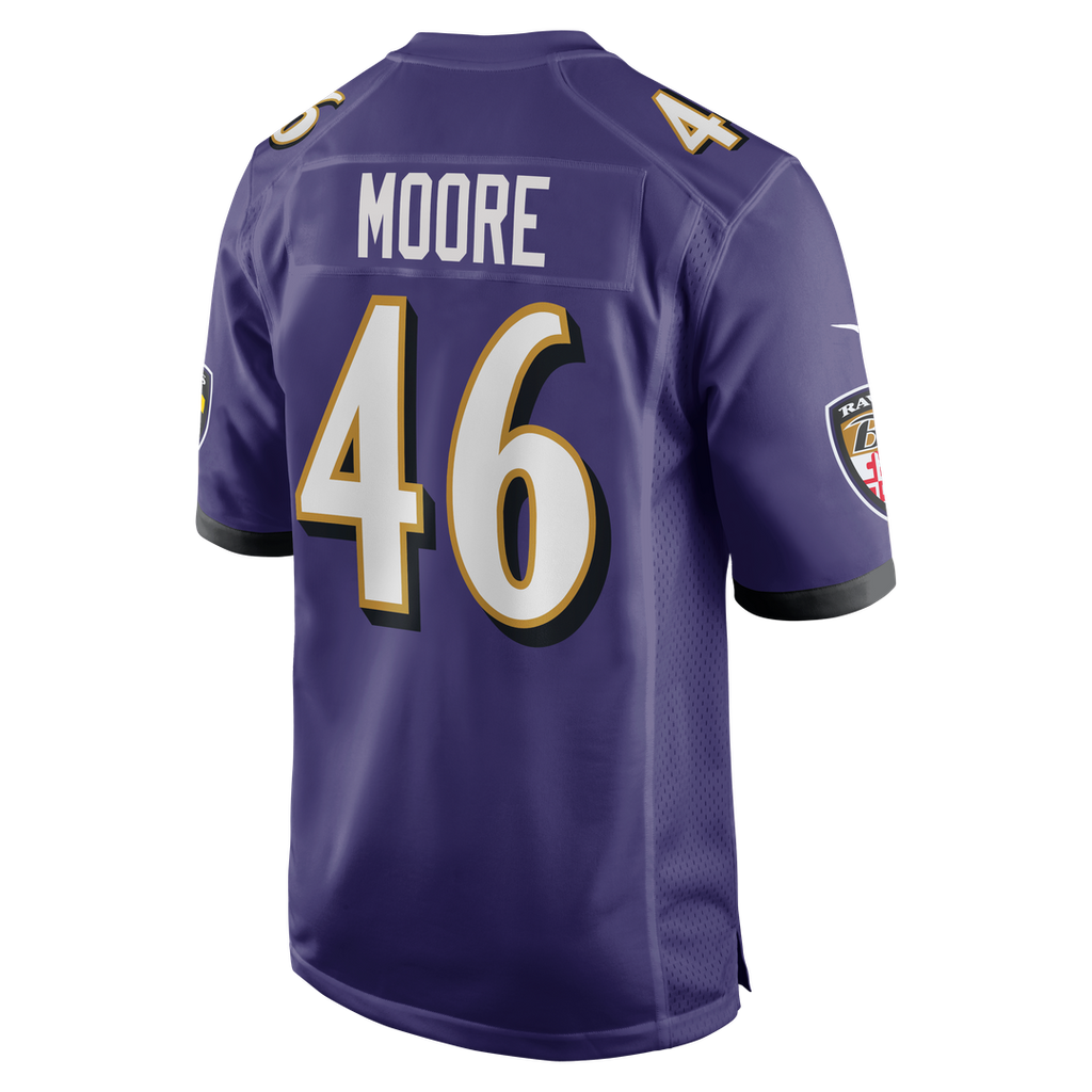 Nick Moore Baltimore Ravens Jersey - Purple