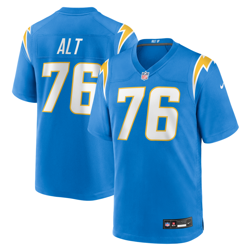 Joe Alt Los Angeles Chargers Player Jersey - Powder Blue