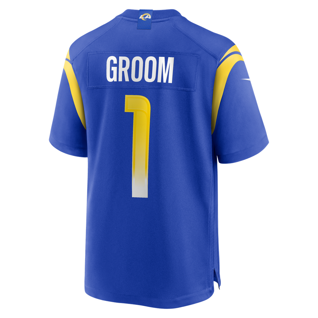 Number 1 Groom Los Angeles Rams Jersey - Royal