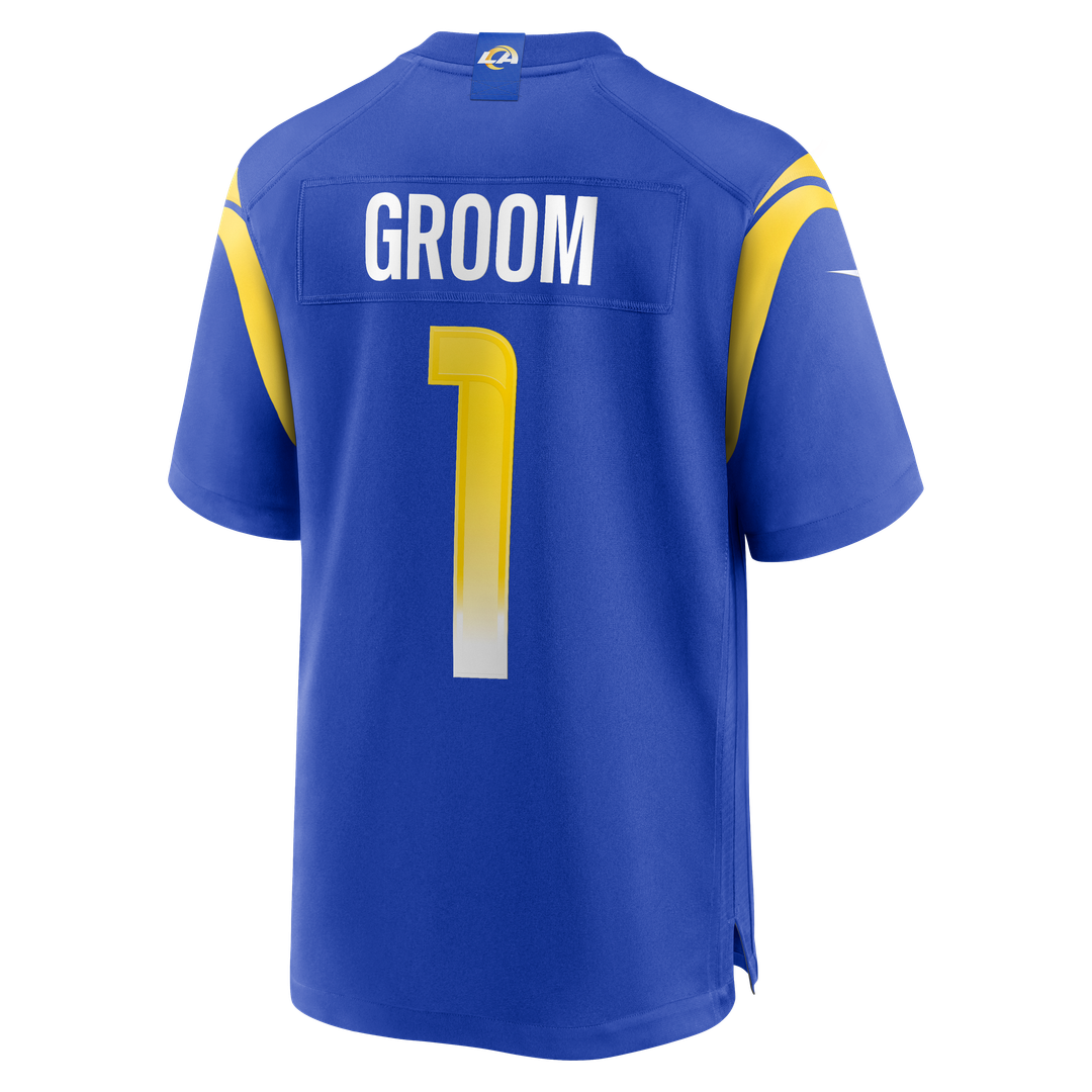 Number 1 Groom Los Angeles Rams Jersey - Royal