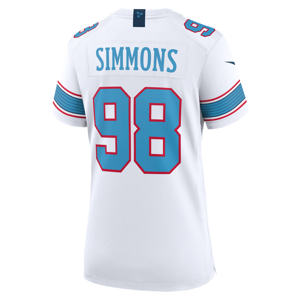 Jeffery Simmons Tennessee Titans Women's Jersey - White
