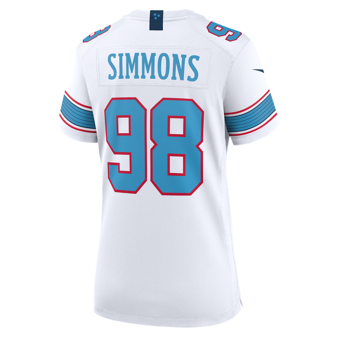 Jeffery Simmons Tennessee Titans Women's Jersey - White
