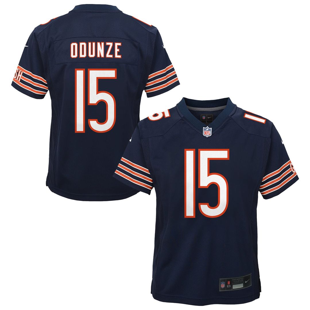 Rome Odunze Chicago Bears Youth Jersey - Navy