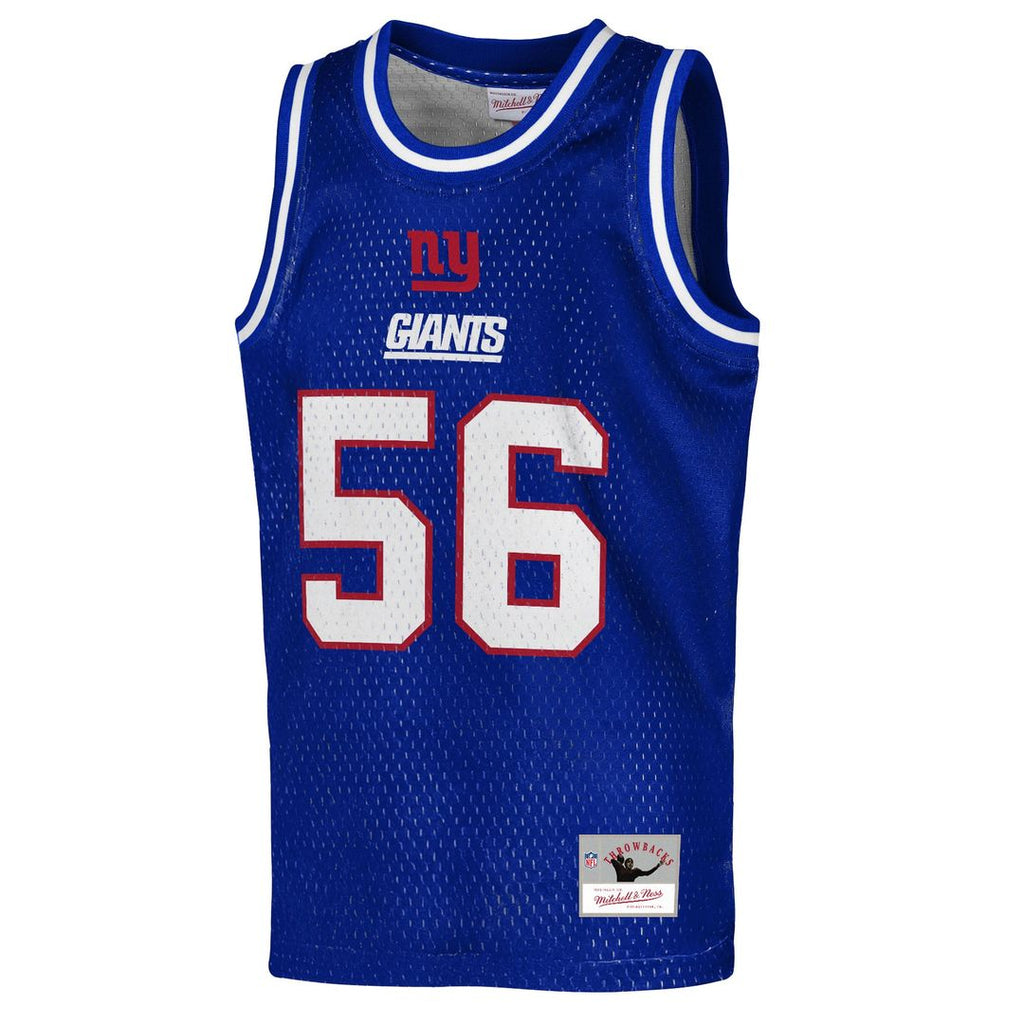 Lawrence Taylor New York Giants Youth Retired Player Basketball Fashion Jersey - Royal