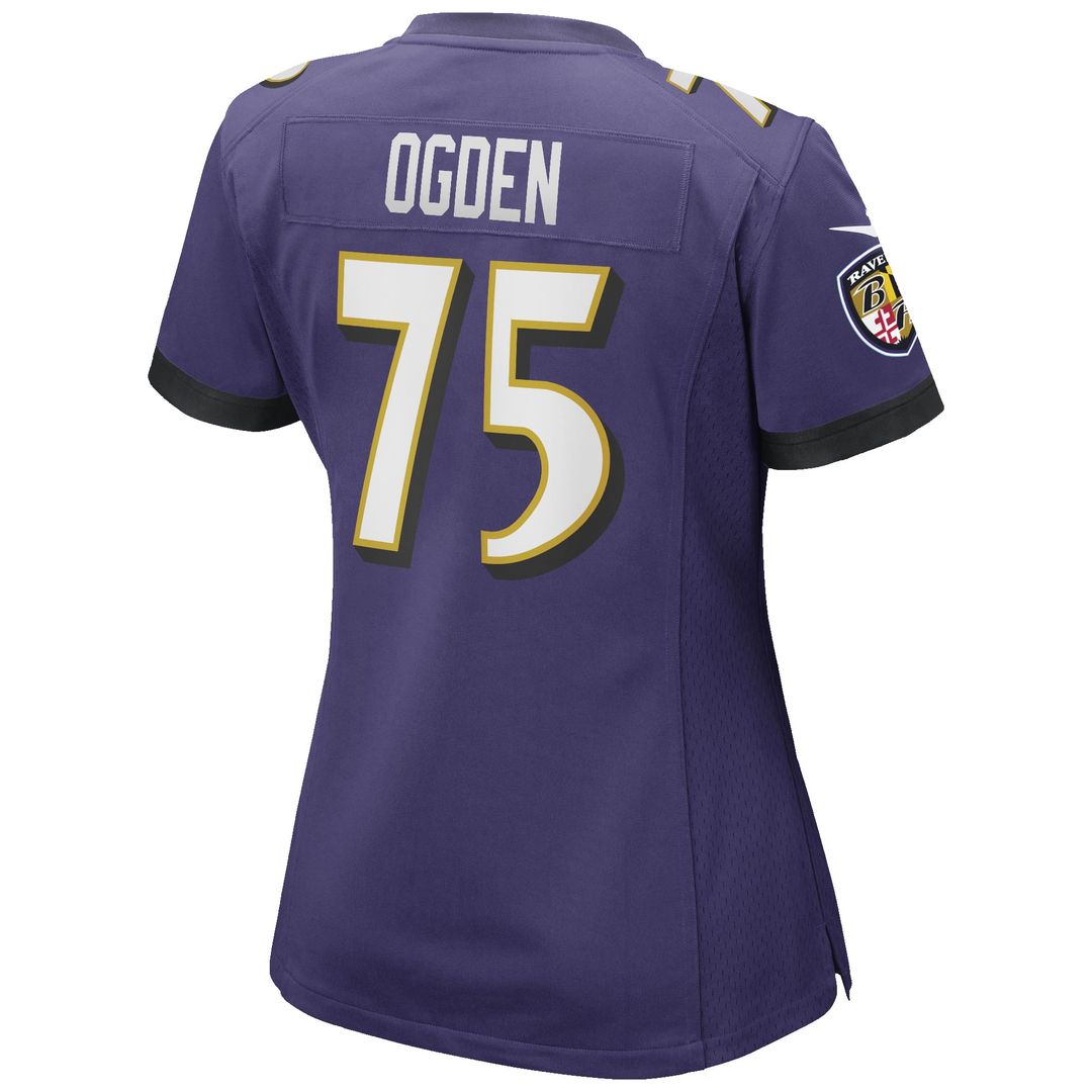 Jonathan Ogden Baltimore Ravens Women's Game Retired Player Jersey - Purple