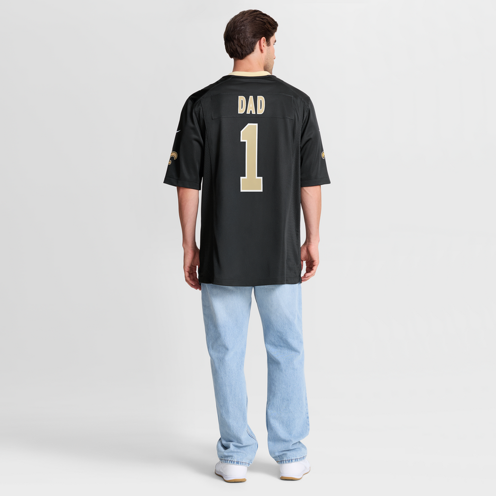 Number 1 Dad New Orleans Saints Jersey - Black