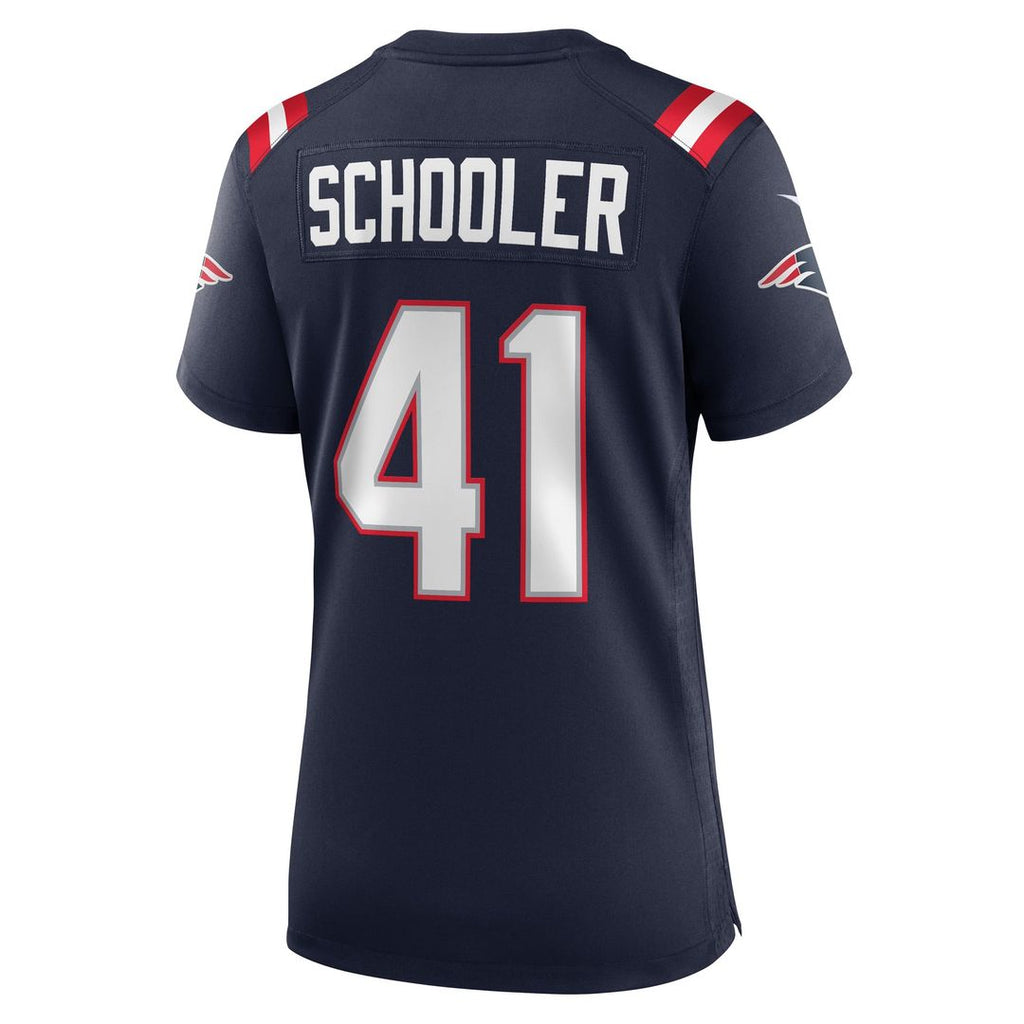 Brenden Schooler New England Patriots Women's Jersey - Navy