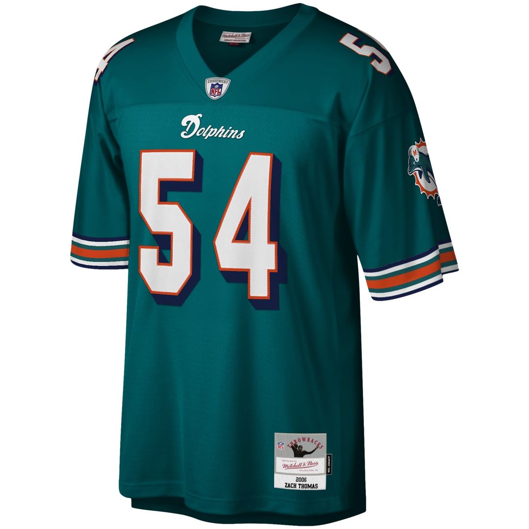 Zach Thomas Miami Dolphins Legacy Jersey - Aqua