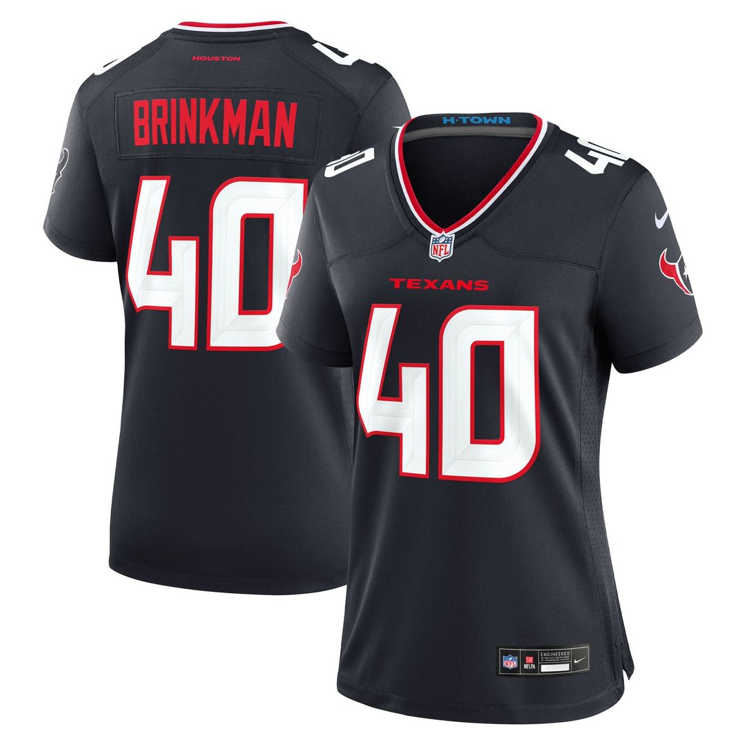 Austin Brinkman Houston Texans Women's Team Jersey - Navy