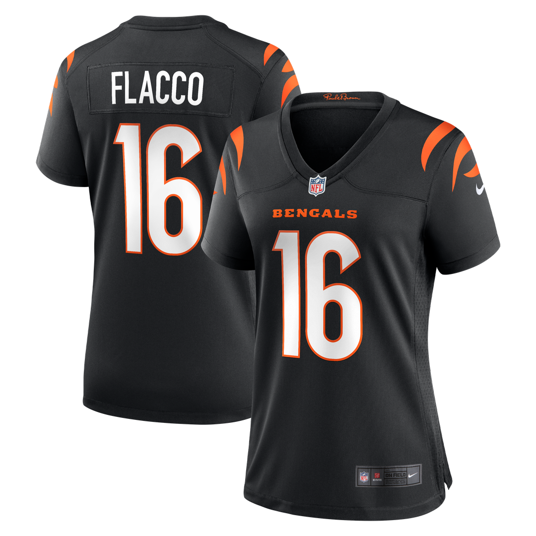 Joe Flacco Cincinnati Bengals Women's Team Jersey - Black