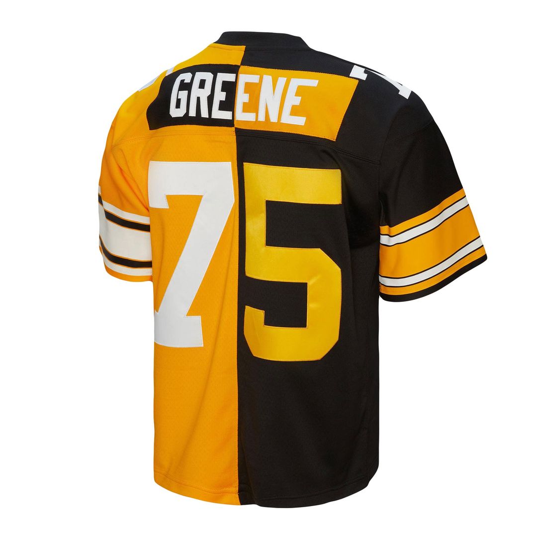 Joe Greene Pittsburgh Steelers 1976 Split Legacy Jersey - Black/Gold