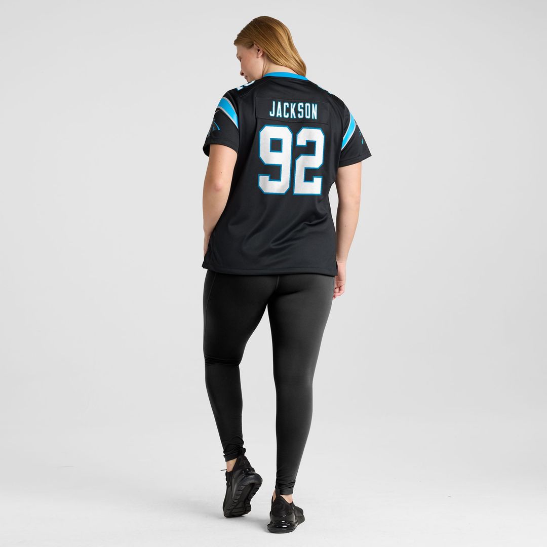Cam Jackson Carolina Panthers Women's Team Jersey - Black