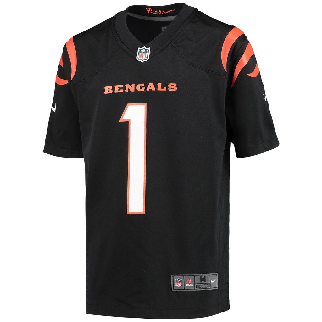 Ja'Marr Chase Cincinnati Bengals Youth Jersey - Black