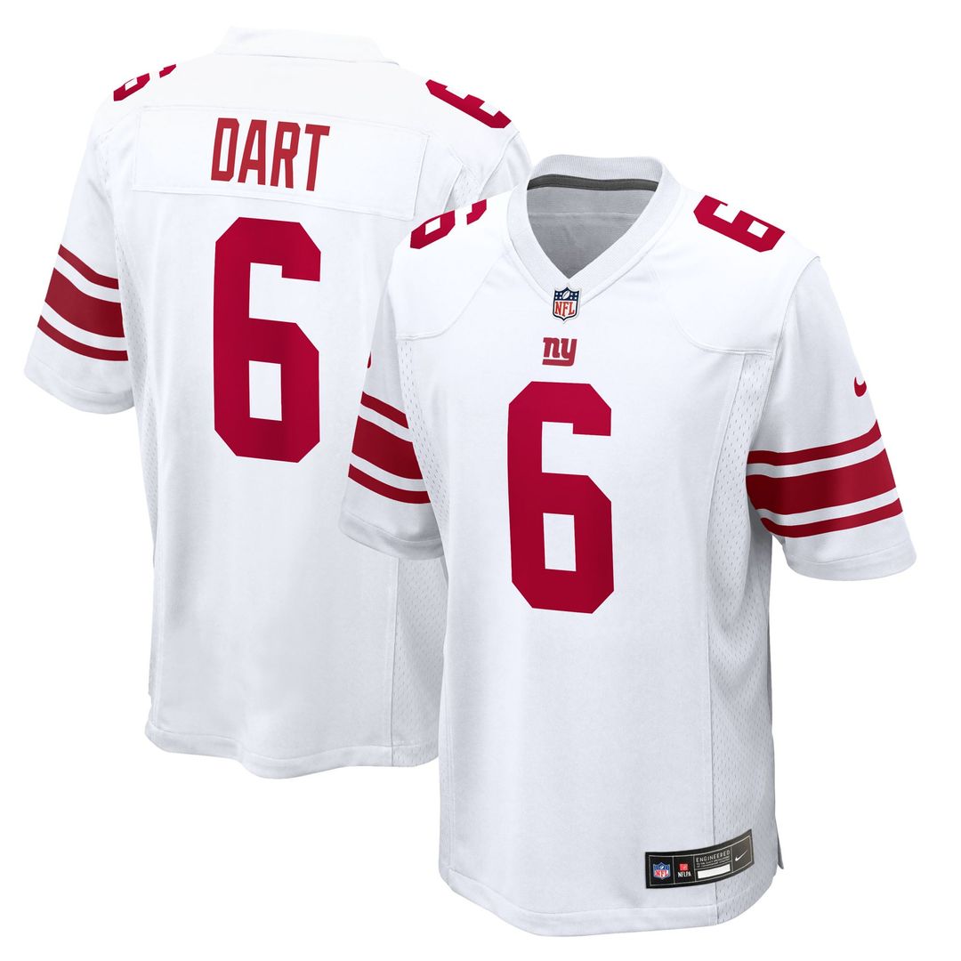 Jaxson Dart New York Giants Jersey - White