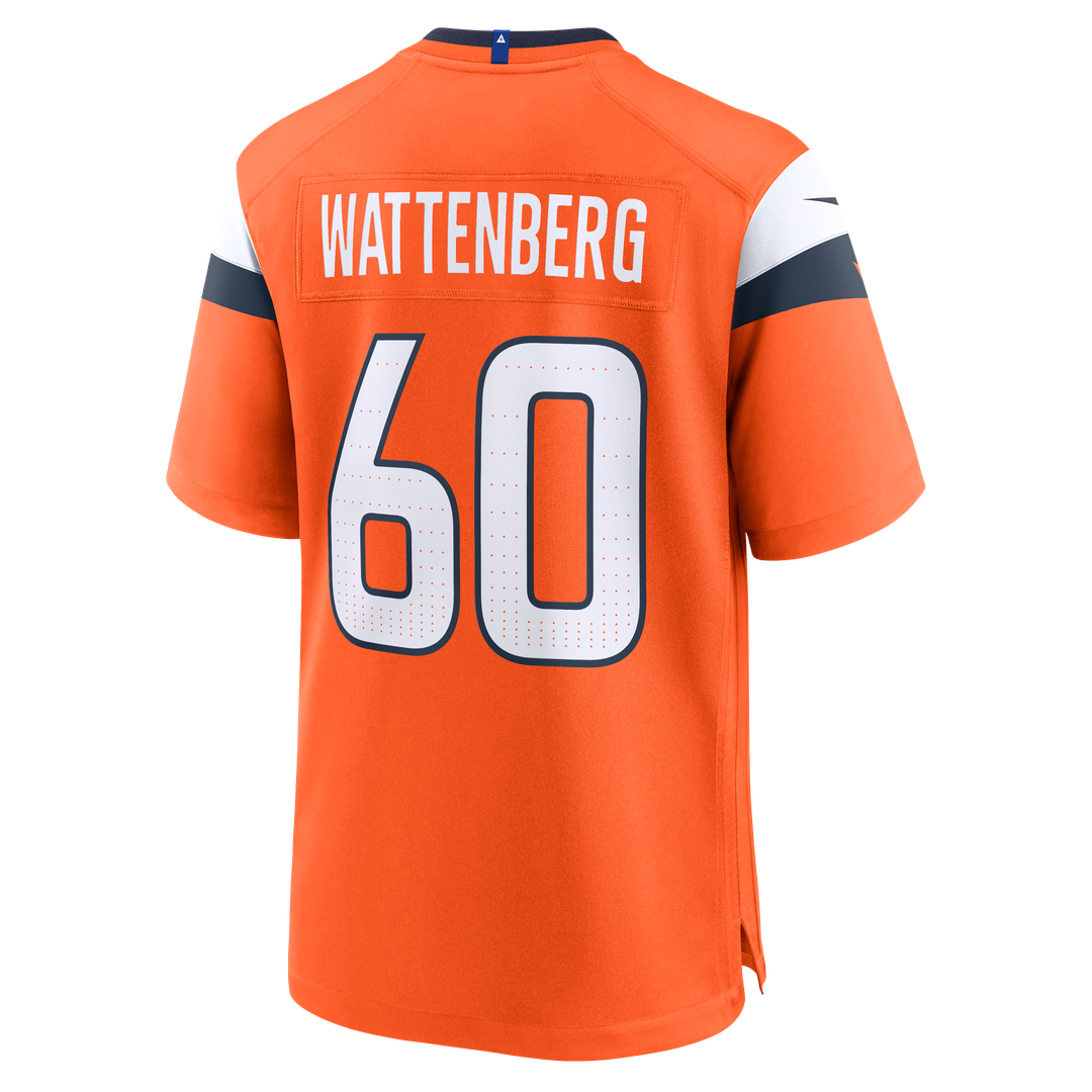 Luke Wattenberg Denver Broncos Team Jersey - Orange