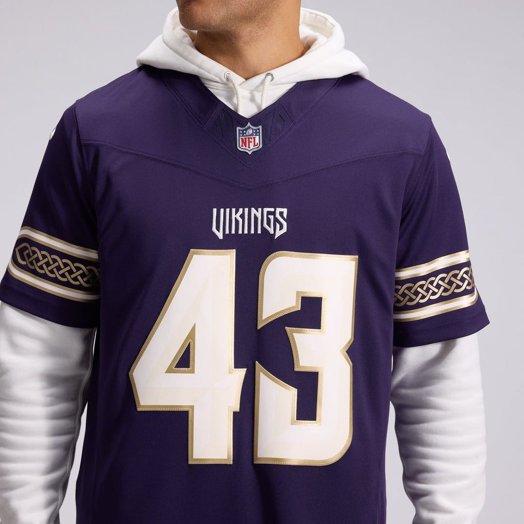 Andrew Van Ginkel Minnesota Vikings 2026 Rivalries Collection Stitched Jersey - Purple