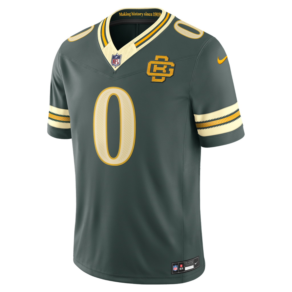 Matthew Golden Green Bay Packers 2026 Rivalries Collection Stitched Jersey - Green