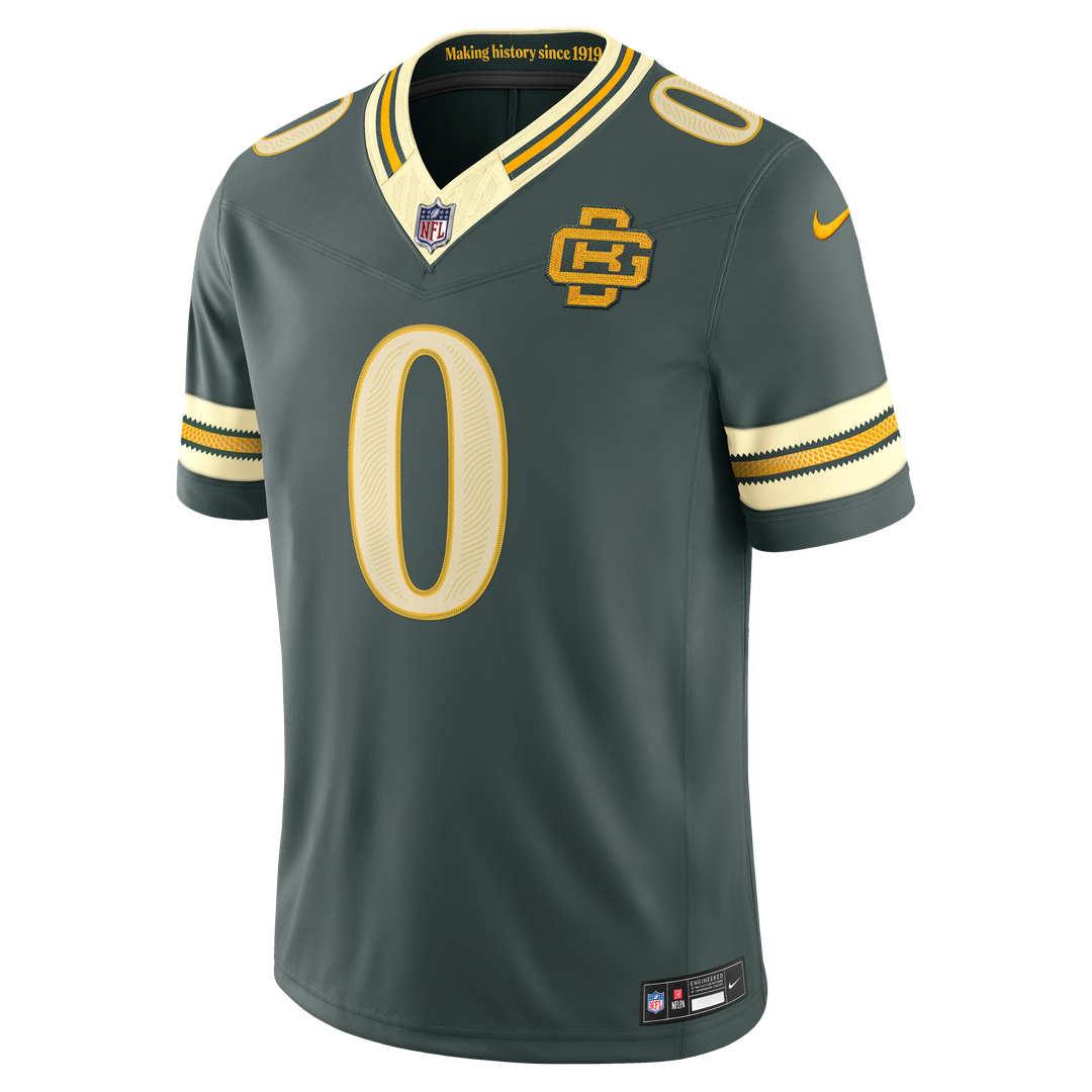 Matthew Golden Green Bay Packers 2026 Rivalries Collection Stitched Jersey - Green
