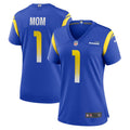 Number 1 Mom Los Angeles Rams Women's Jersey - Royal