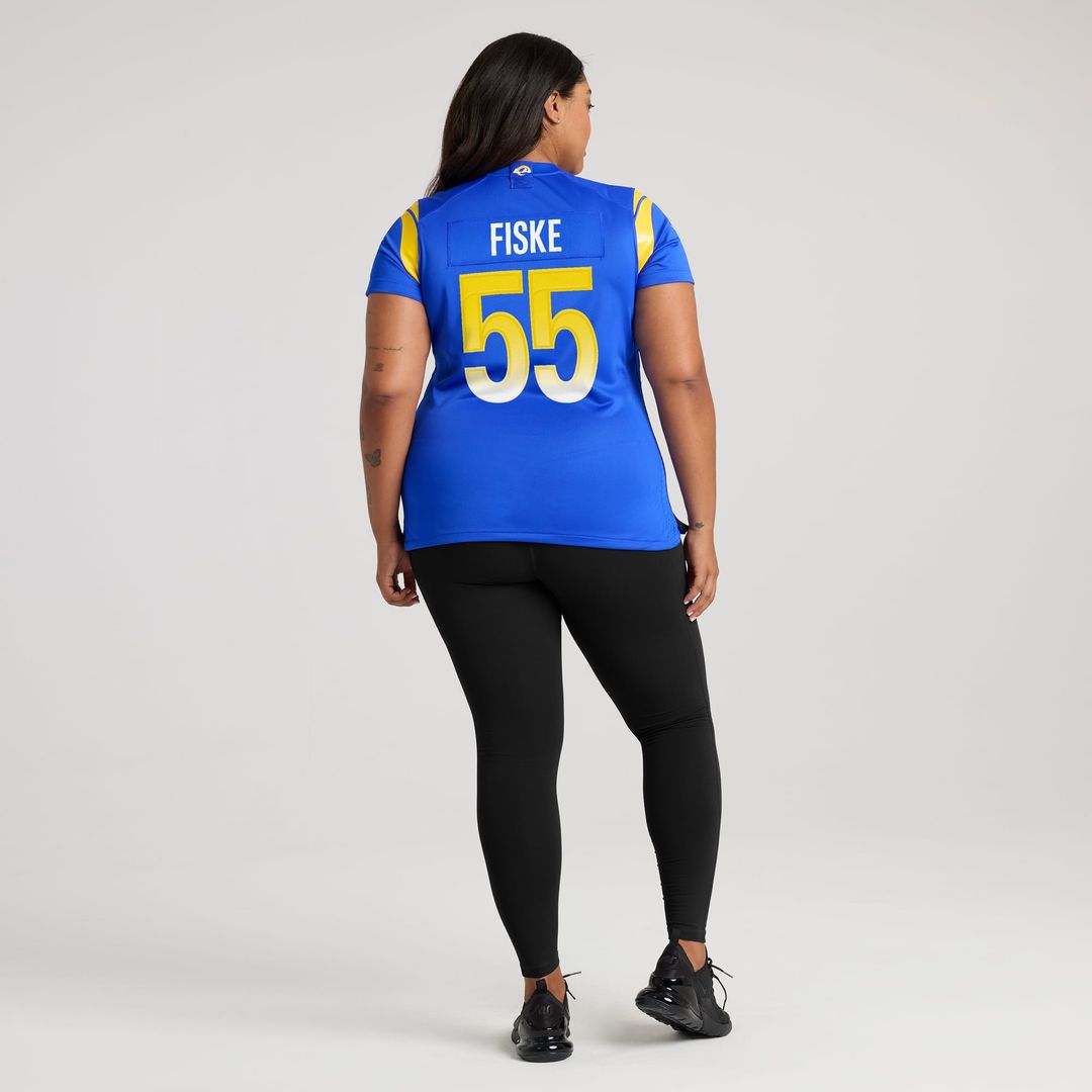 Braden Fiske Los Angeles Rams Women's Jersey - Royal