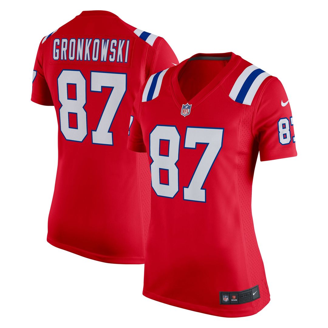 Rob Gronkowski New England Patriots Women's Alternate Retired Player Jersey - Red