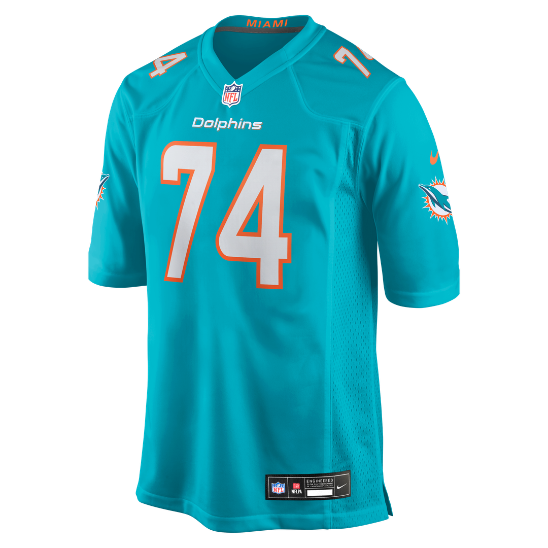 Kadyn Proctor Miami Dolphins Team Jersey - Aqua