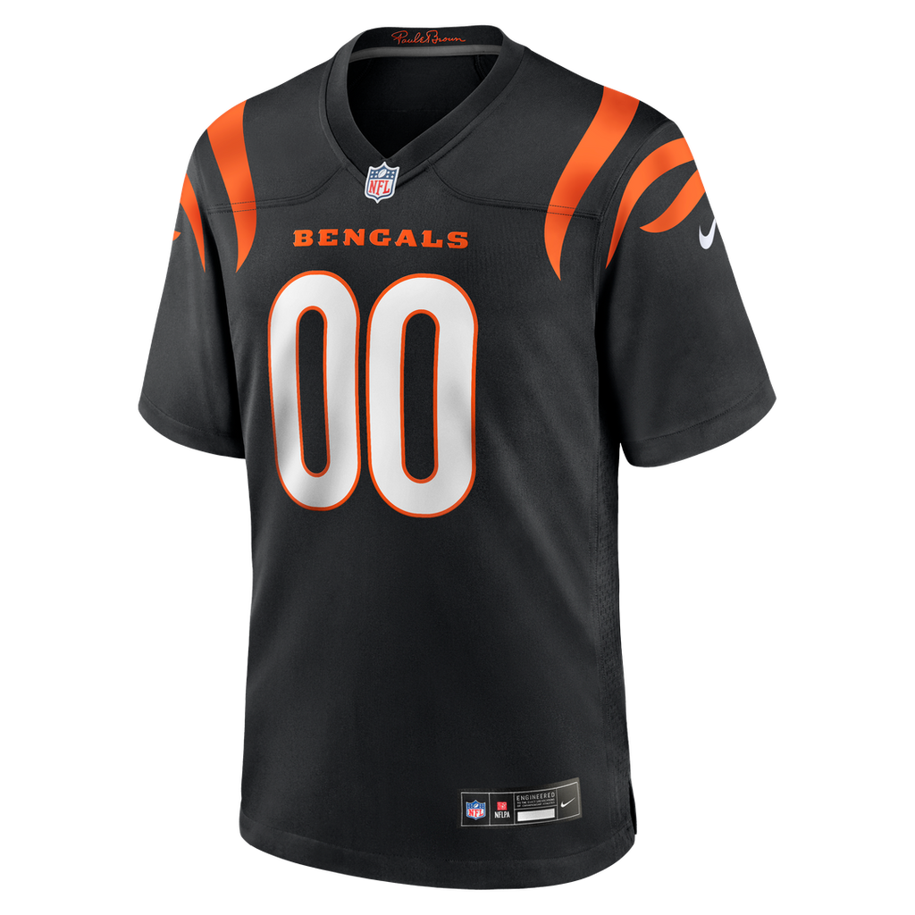 Cincinnati Bengals Game Custom Jersey - Black