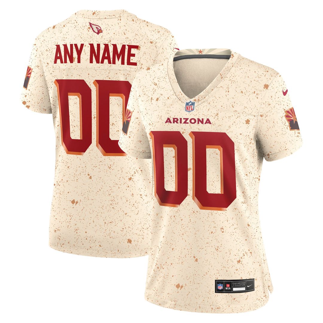 Arizona Cardinals Women's Rivalries Collection Custom Jersey - Natural