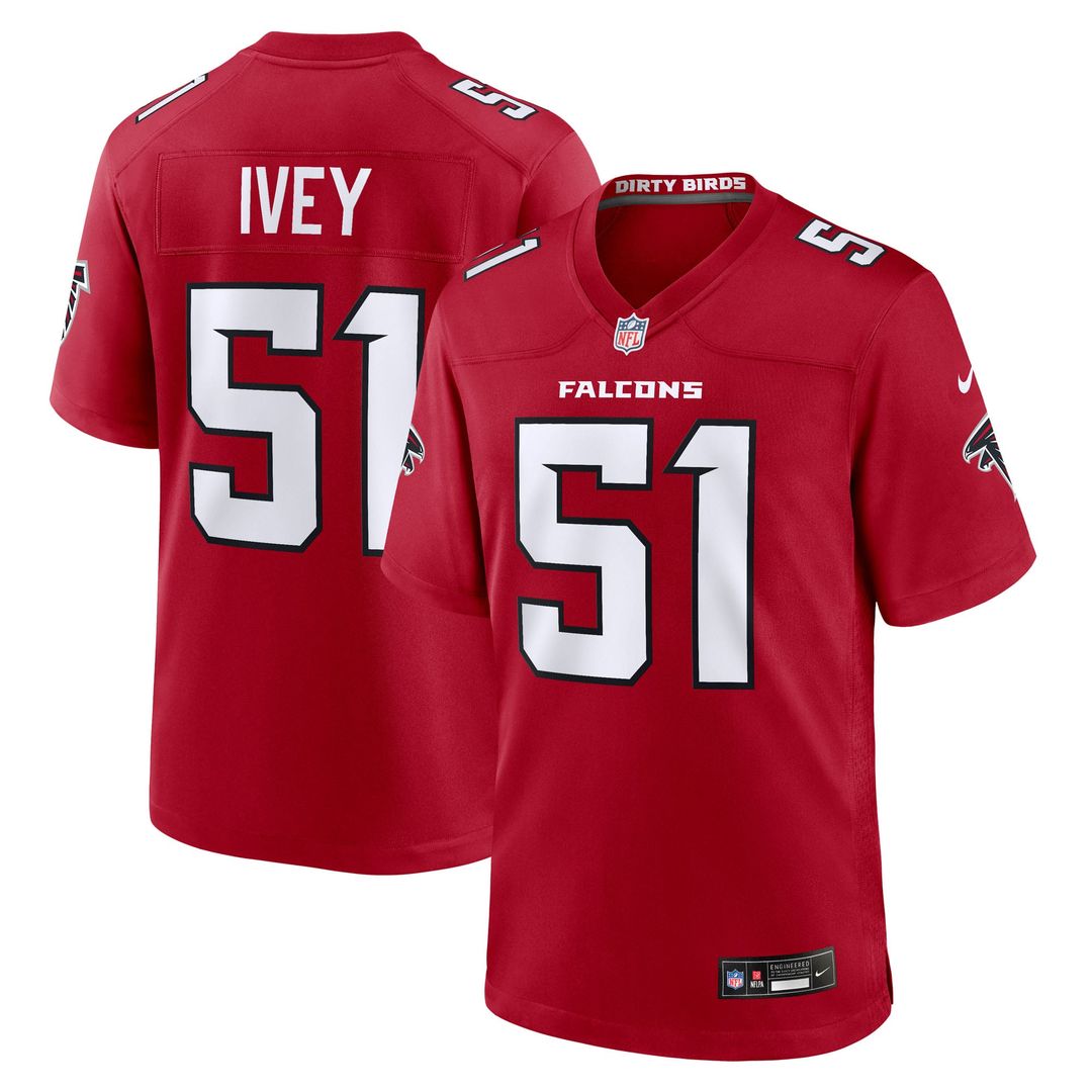 Jared Ivey Atlanta Falcons Team Jersey - Red