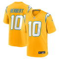 Justin Herbert Los Angeles Chargers Alternate Charger Power Jersey - Gold