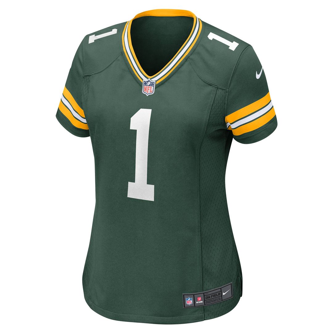 Number 1 Bride Green Bay Packers Women's Jersey - Green