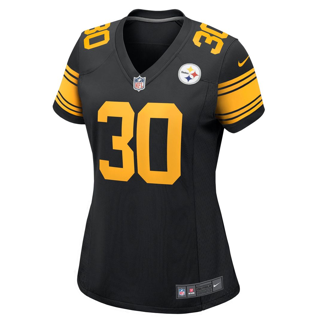 Jaylen Warren Pittsburgh Steelers Women's Alternate Jersey - Black