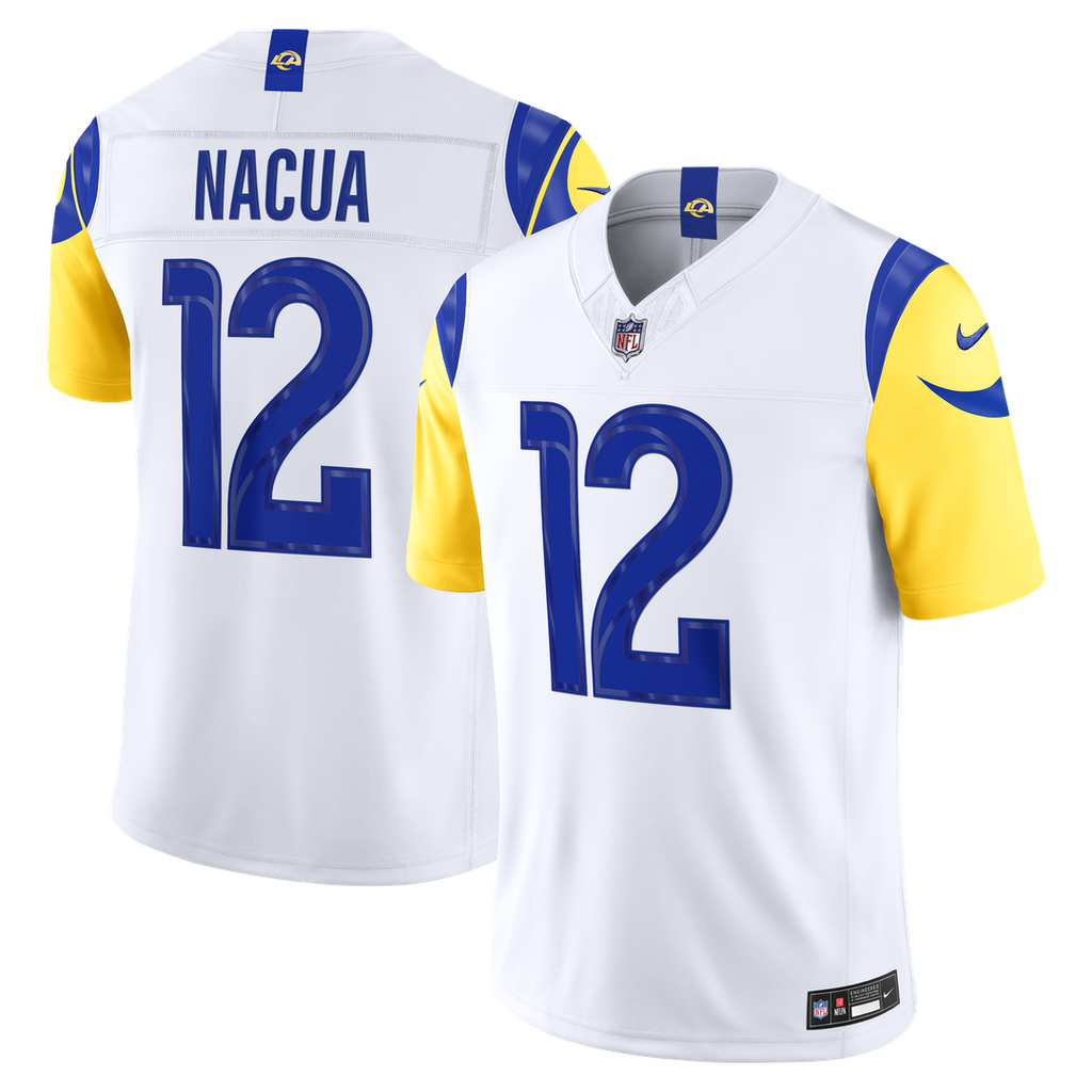 Puka Nacua Los Angeles Rams Stitched Jersey - White