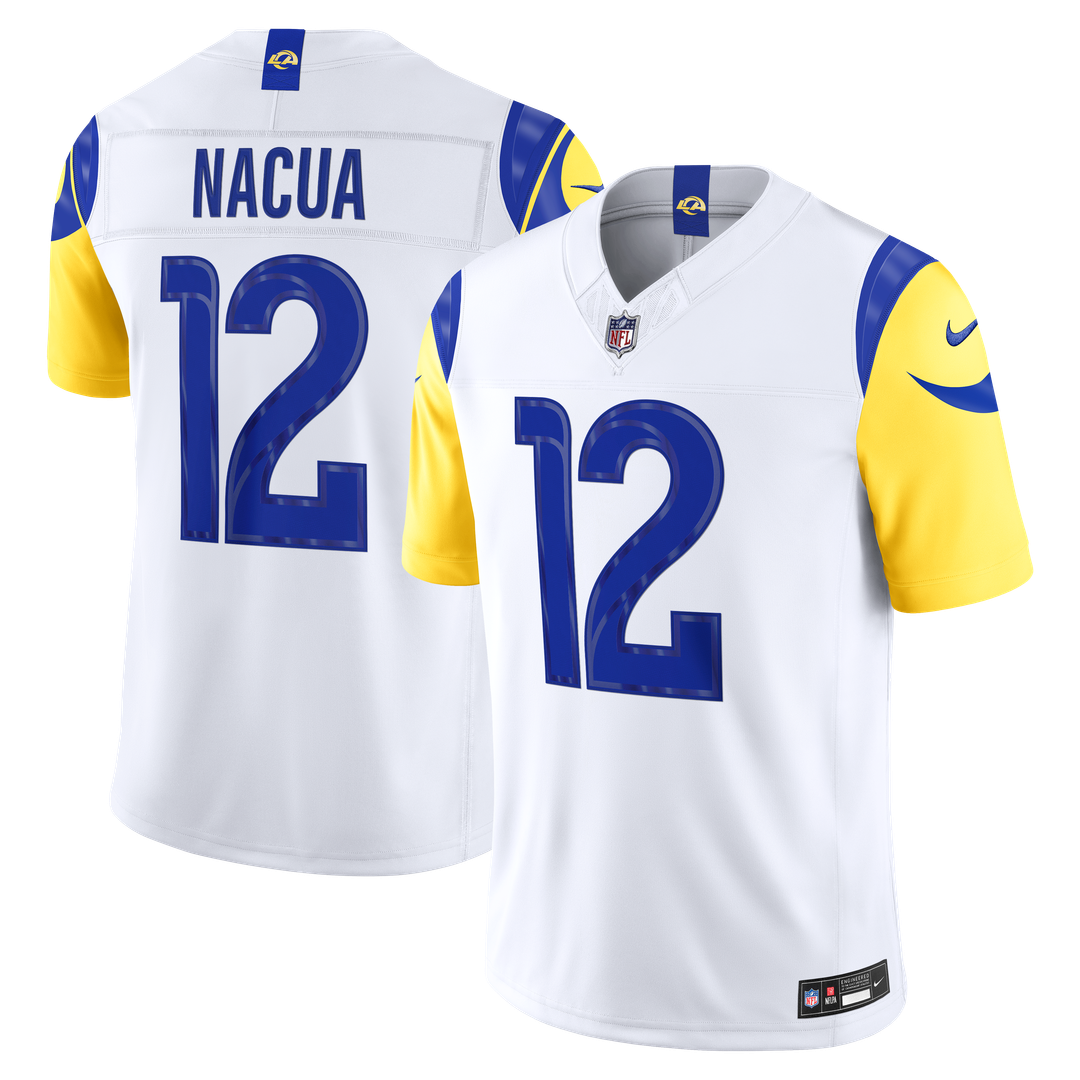 Puka Nacua Los Angeles Rams Stitched Jersey - White