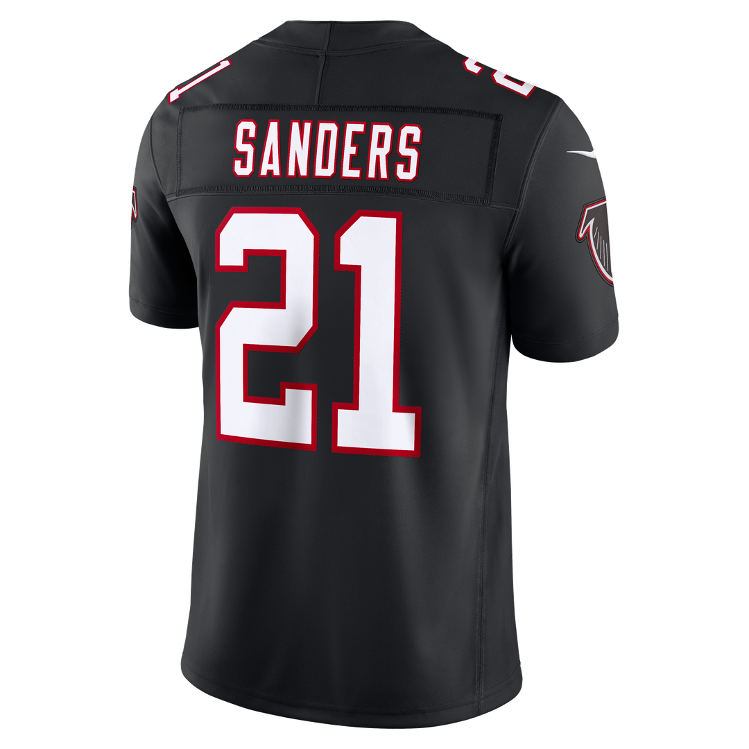Deion Sanders Atlanta Falcons Alternate Throwback Stitched Retired Jersey - Black