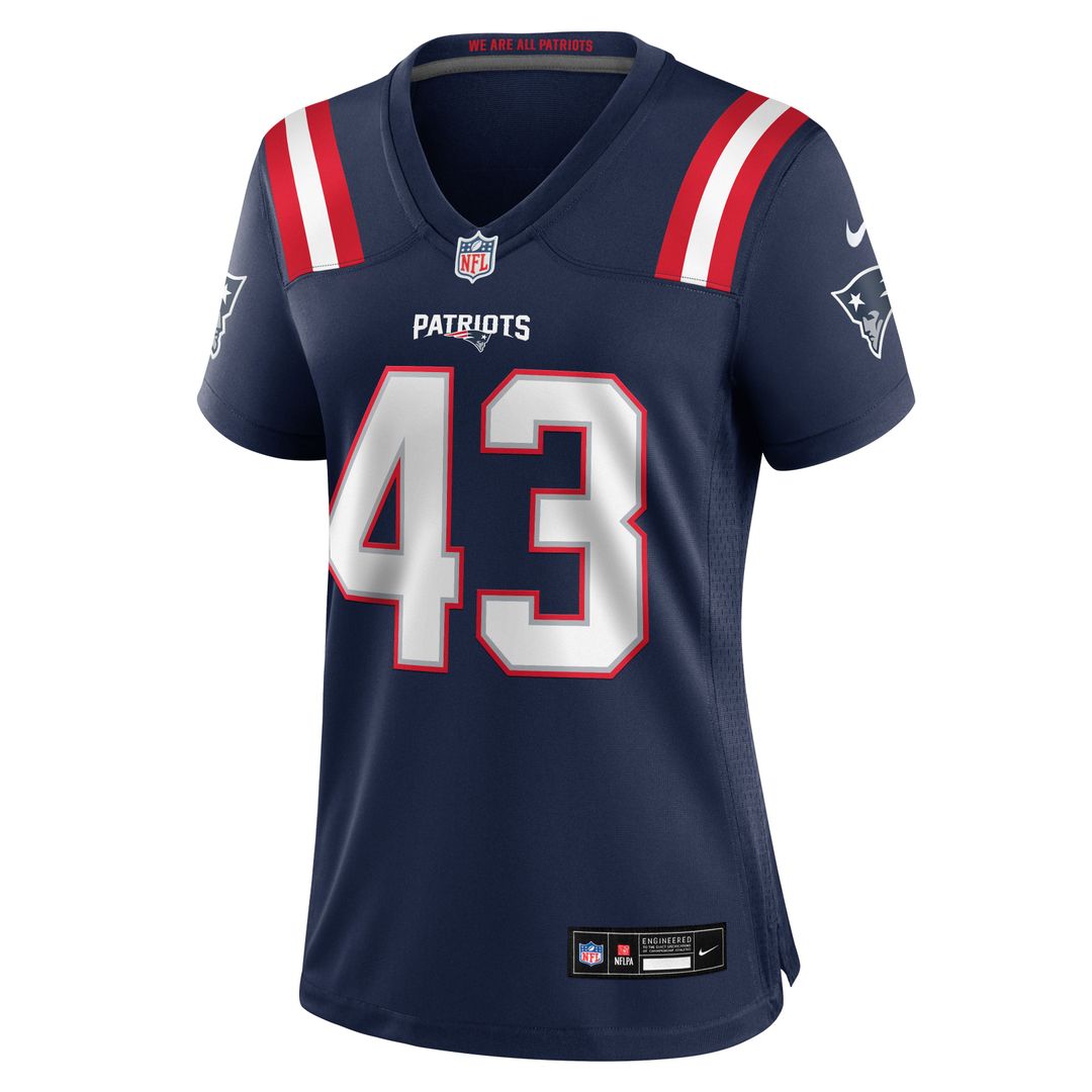 Bradyn Swinson New England Patriots Women's Team Jersey - Navy