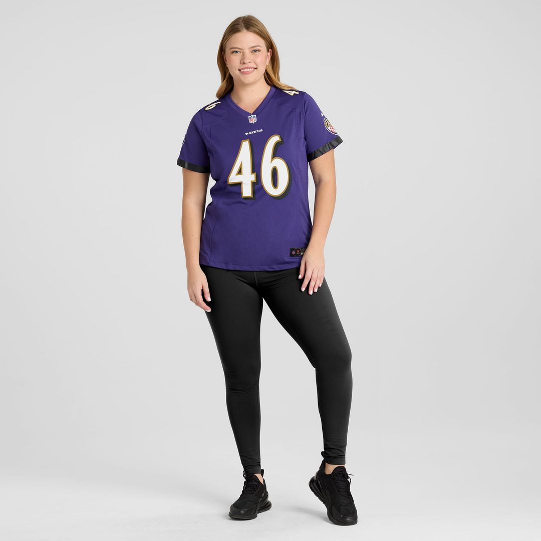 Nick Moore Baltimore Ravens Women's Jersey - Purple
