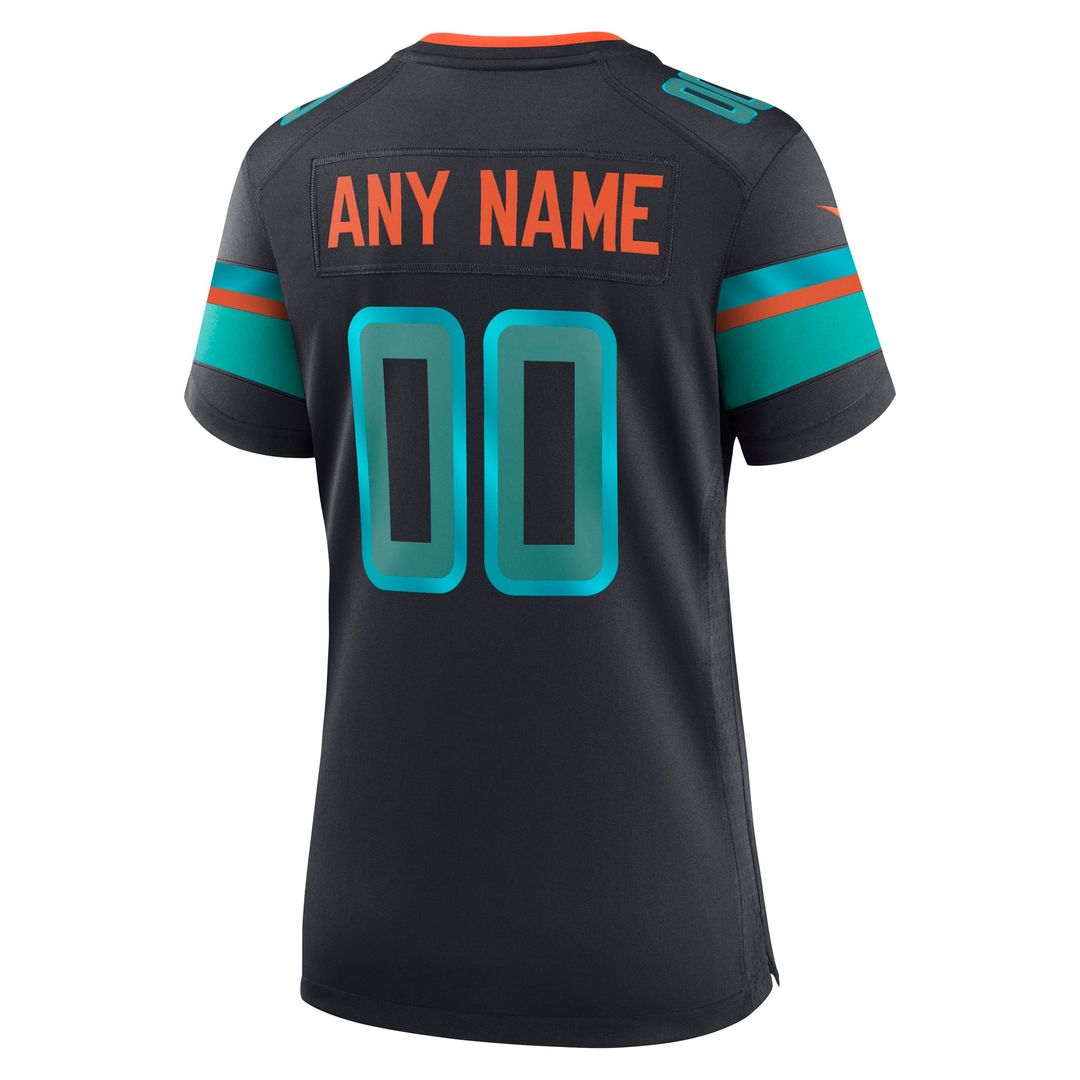 Miami Dolphins Women's Rivalries Collection Custom Jersey - Navy