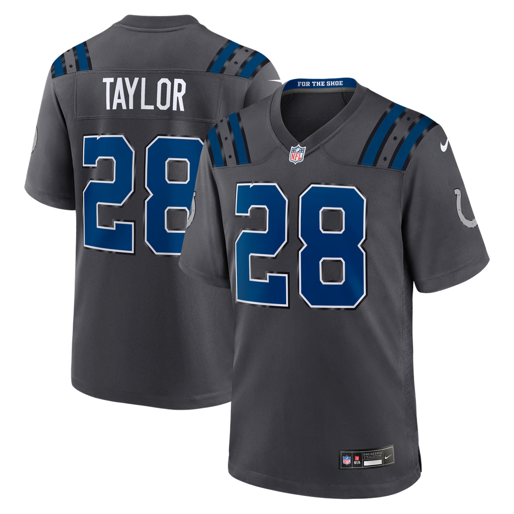 Jonathan Taylor Indianapolis Colts 2026 Rivalries Collection Jersey - Anthracite