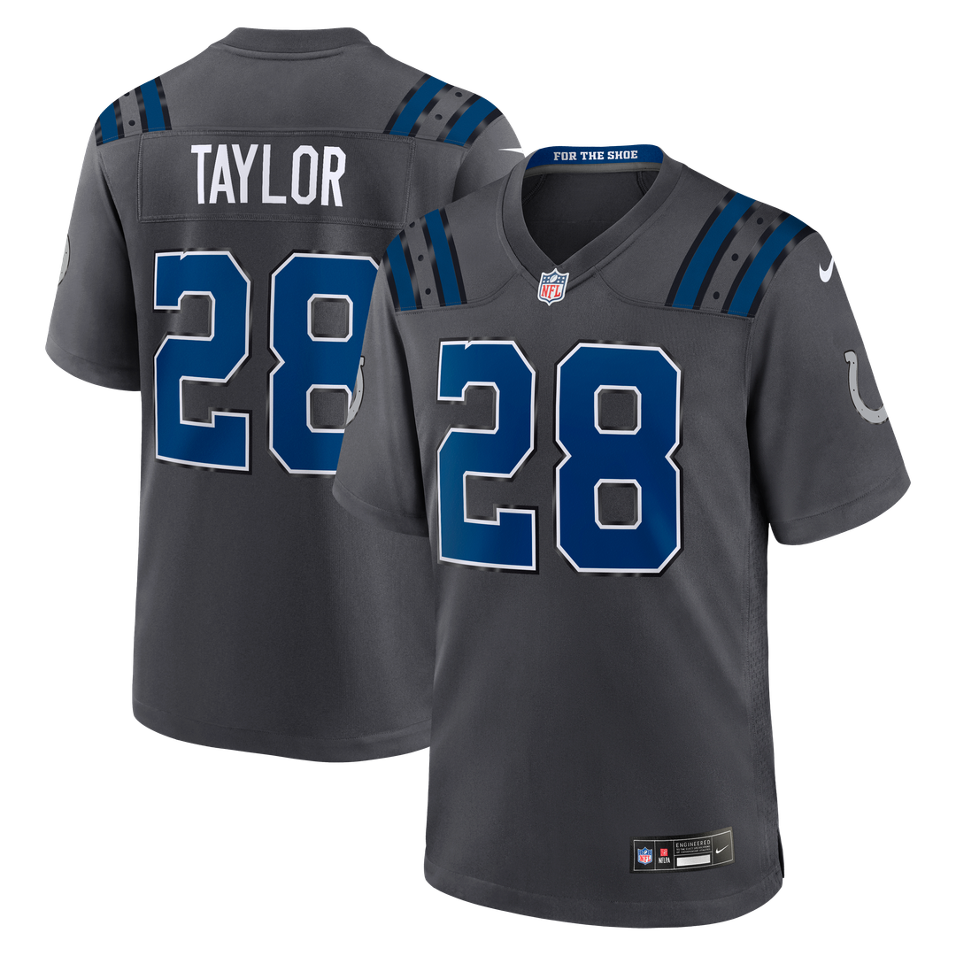 Jonathan Taylor Indianapolis Colts 2026 Rivalries Collection Jersey - Anthracite