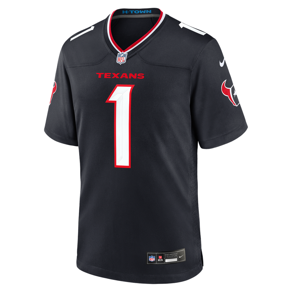 Number 1 Groom Houston Texans Jersey - Navy