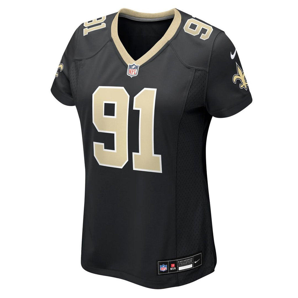 Vernon Broughton New Orleans Saints Women's Team Jersey - Black