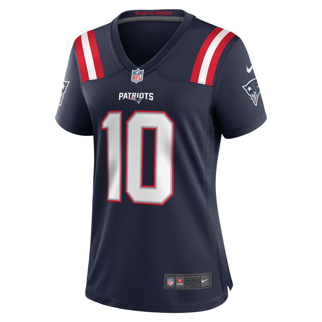 Drake Maye New England Patriots Women's Player Jersey - Navy