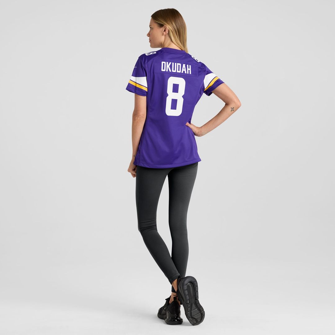 Jeff Okudah Minnesota Vikings Women's Team Jersey - Purple